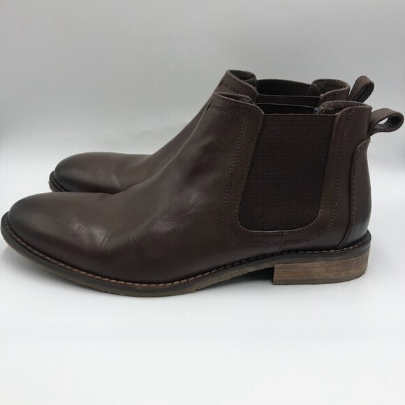 Nunn Bush Men\'s Brown Leather Ankle Boots Size 8.5 Memory Foam Dual Comfort main image 9
